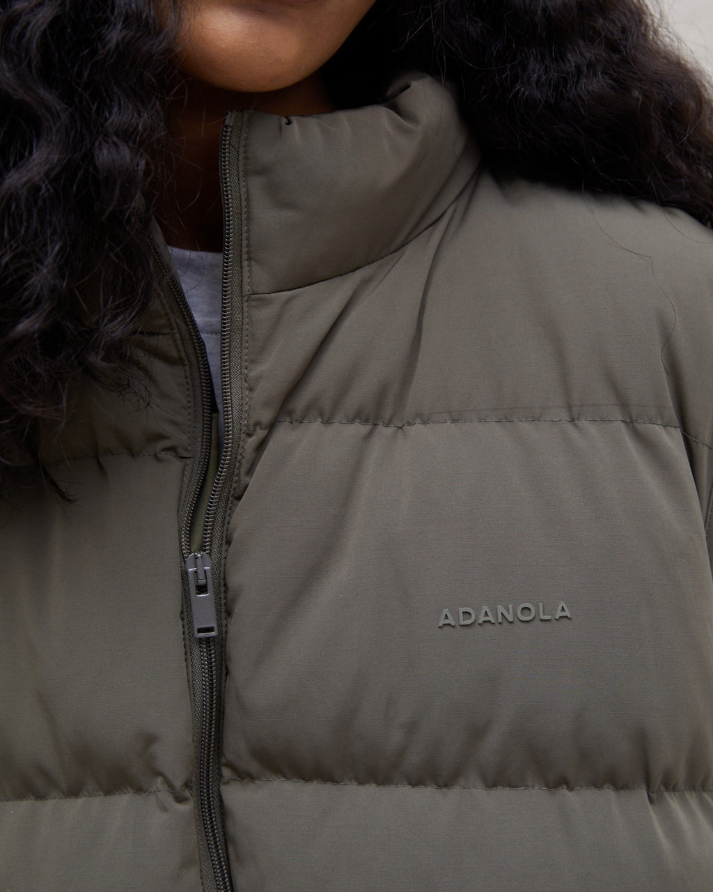 Boxy Gilet - Khaki Green