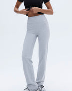Cotton Yoga Pants - Grey Melange