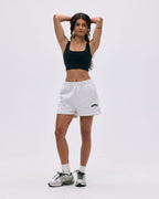 Varsity Sweat Shorts - Light Grey Melange/Black