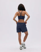 Varsity Sweat Shorts - Midnight Blue/Marshmallow White