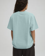 Echo Washed Short Sleeve Oversized T-shirt - Ocean Blue/Midnight Blue