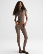 Ultimate Short Sleeve Top - Dusty Brown
