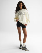 ADA Oversized Sweatshirt - Marshmallow White/Midnight Blue
