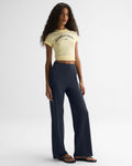 Straight Leg Yoga Pants - Midnight Blue