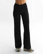 Wrap Yoga Pants - Black