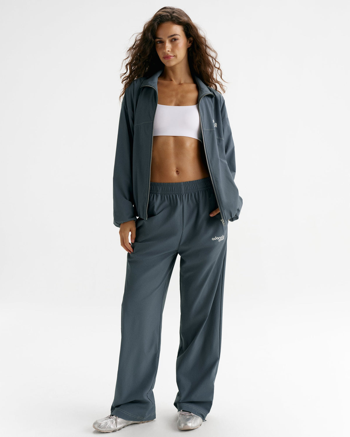 Adanola Sport Top-Stitch Detail Track Pants - Storm Blue