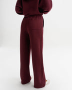 Classic Adanola Straight Leg Sweatpants - Damson Red