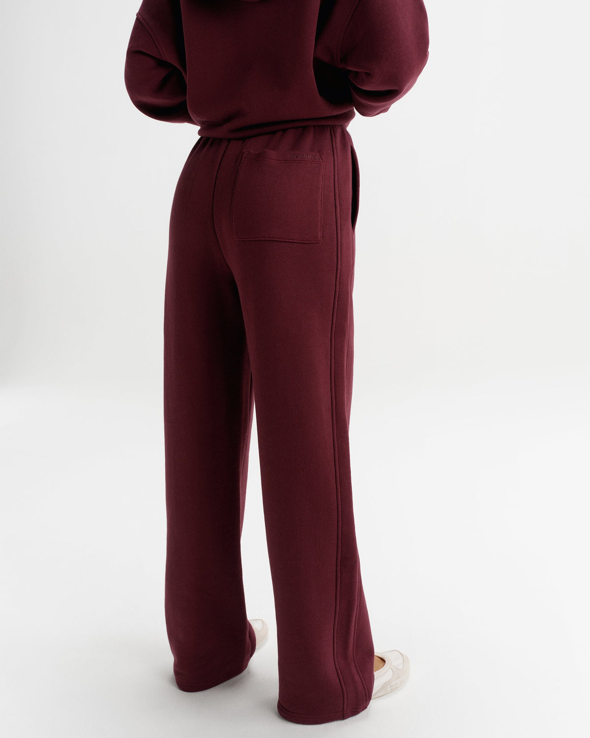 Classic Adanola Straight Leg Sweatpants - Damson Red