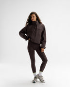 Funnel Neck Technical Jacket - Coffee Bean