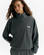 Adanola Sport Top-Stitch Detail Track Jacket - Sea Green