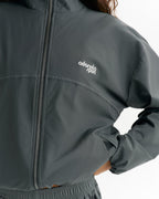 Adanola Sport Top-Stitch Detail Track Jacket - Sea Green