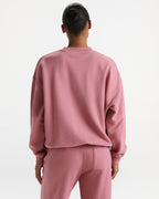AS Chain Stitch Oversized Sweatshirt - Dusty Pink