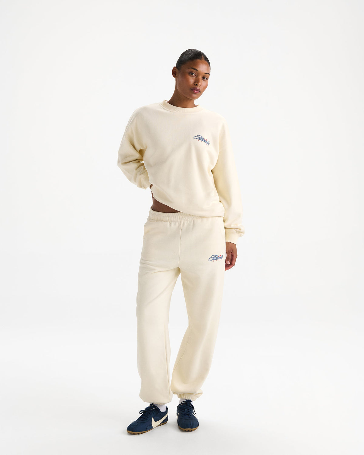 Varsity Collegiate Sweatpants - Marshmallow White