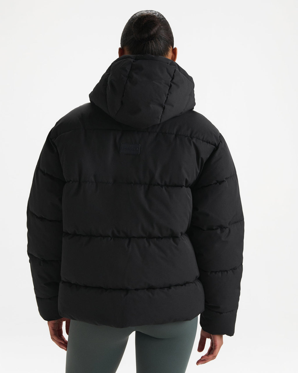 Hooded Puffer Jacket - Black