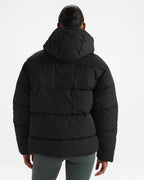 Hooded Puffer Jacket - Black