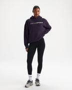 90s Sport Oversized Hoodie - Dark Plum