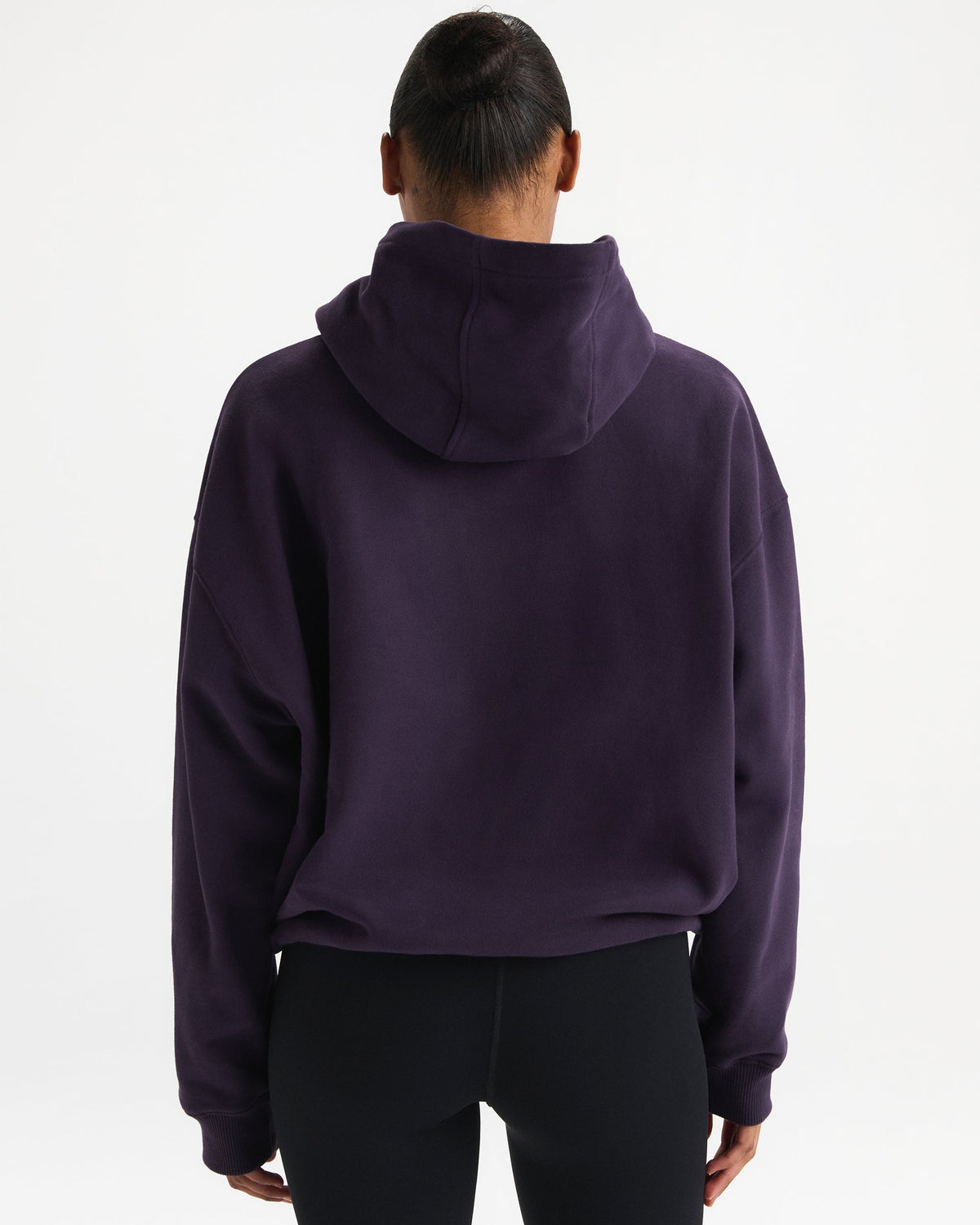 90s Sport Oversized Hoodie - Dark Plum