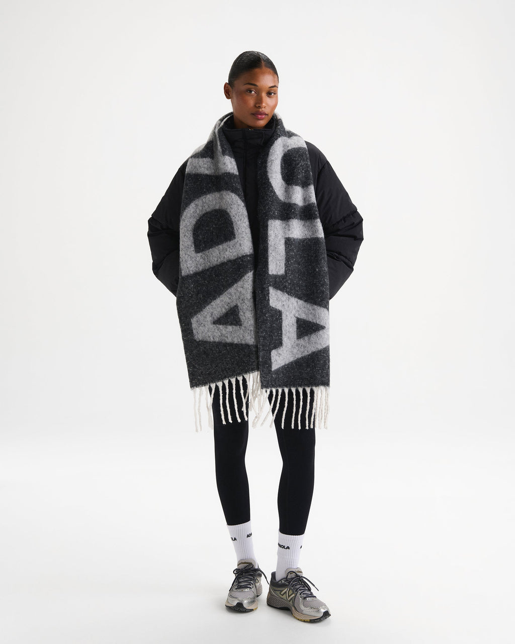 Knit Scarf - Grey Melange