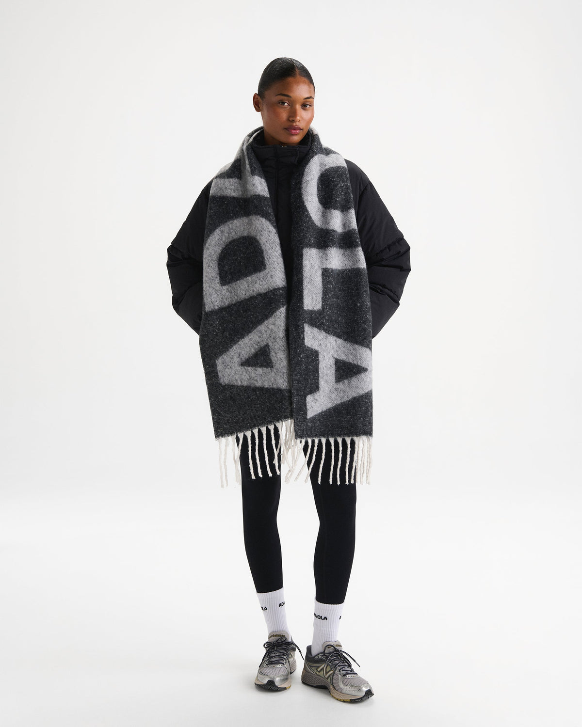 Knit Scarf - Grey Melange