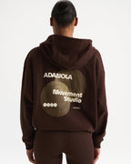 Movement Oversized Full Zip Hoodie - Chocolate Brown