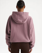 Varsity Oversized Full Zip Hoodie - Dusk Purple