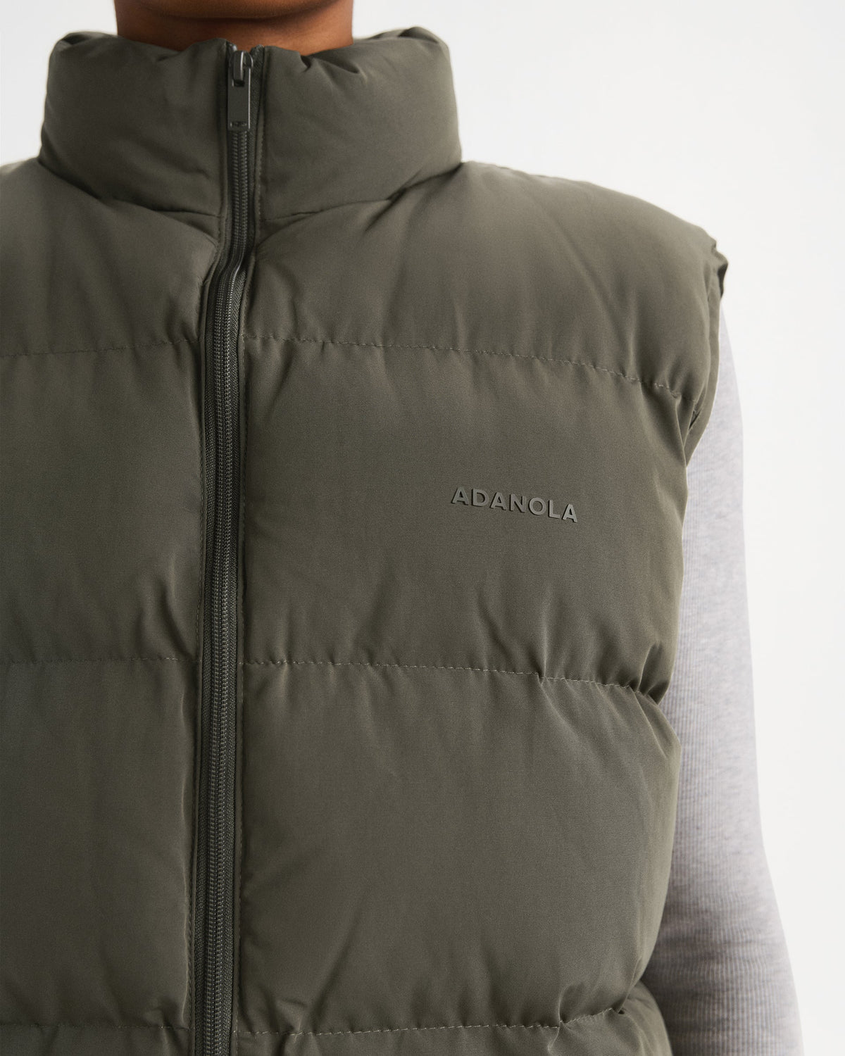 Puffer Gilet - Olive Green