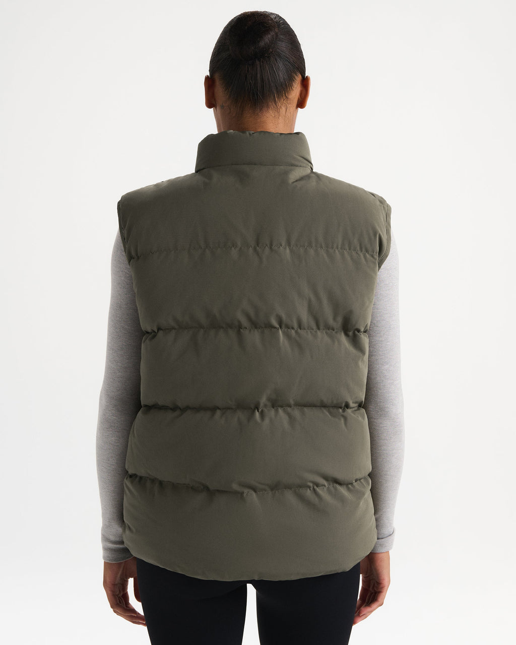 Puffer Gilet - Olive Green
