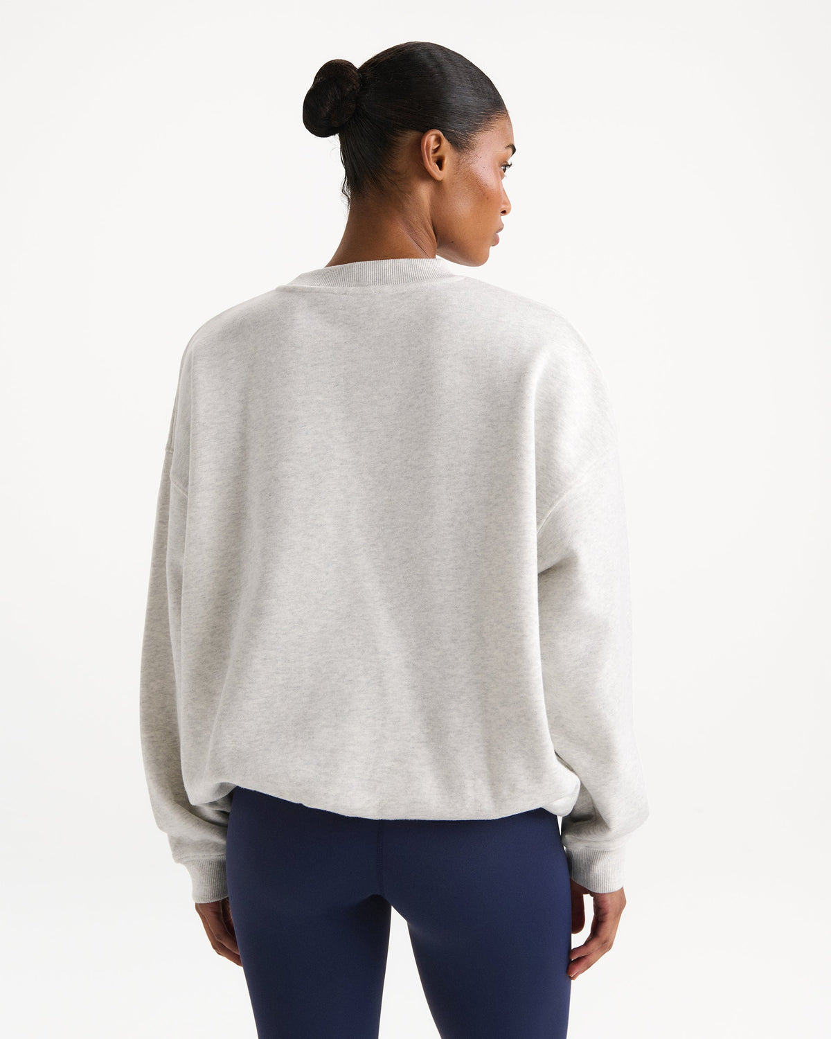 Oversized Sweatshirt - Light Grey Melange