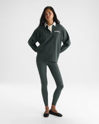 Varsity Oversized Rugby Top - Sea Green