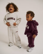 Mini Varsity Sweatpants - Dark Cherry