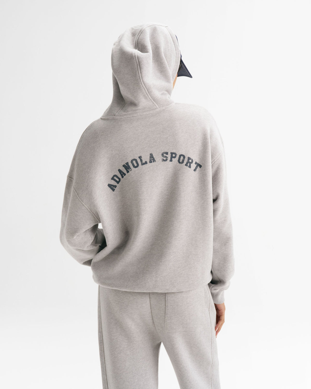 Classic AS Oversized Hoodie - Heather Grey/Midnight Blue