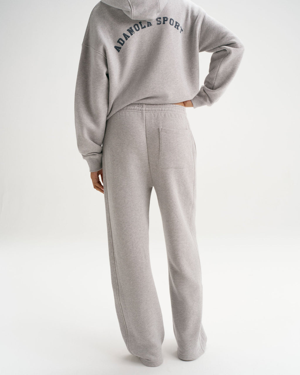Classic Adanola Straight Leg Sweatpants - Heather Grey