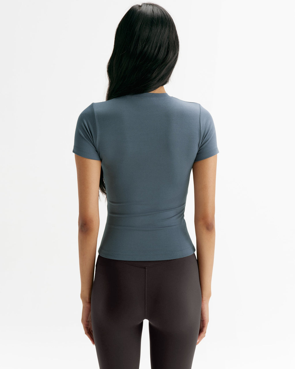 Modal Soft Short Sleeve Top - Storm Blue
