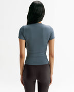 Modal Soft Short Sleeve Top - Storm Blue