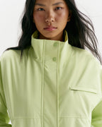 Funnel Neck Technical Jacket - Lime Cream