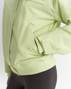 Funnel Neck Technical Jacket - Lime Cream