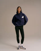 Peaks Oversized Hoodie - Navy Blue
