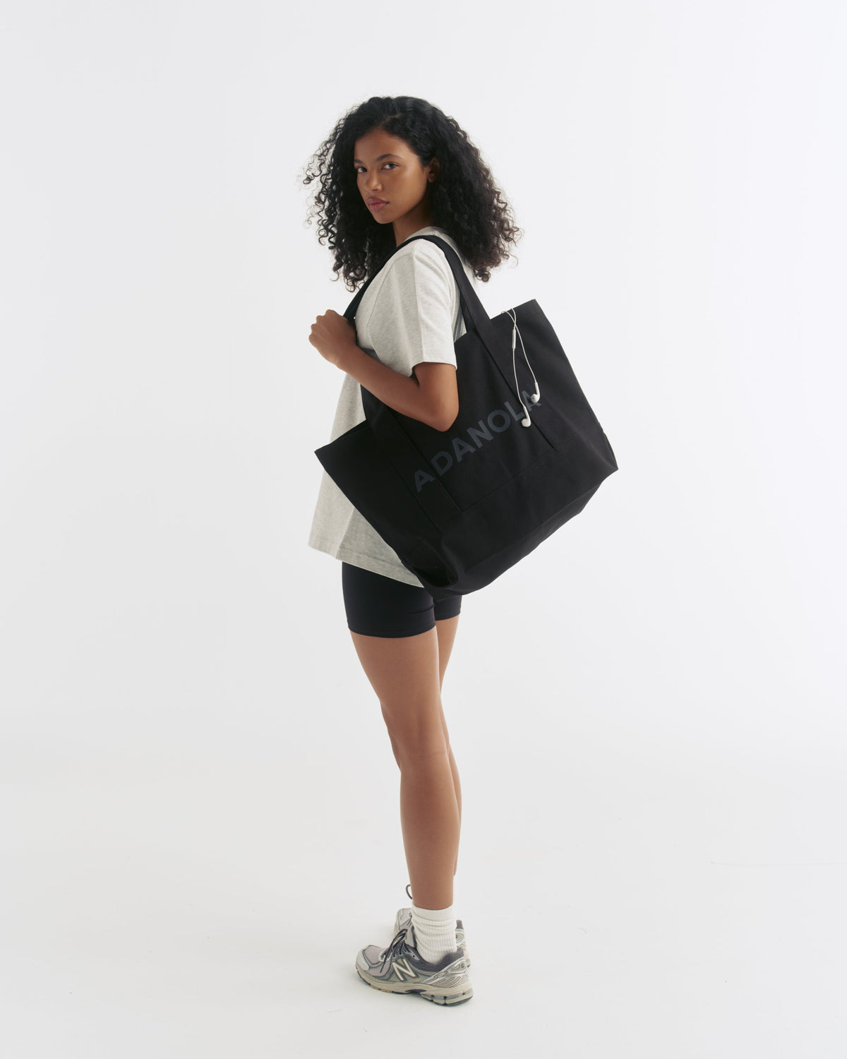 Adanola Branded Tote Bag - Black