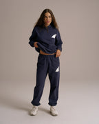 Peaks Oversized Hoodie - Navy Blue