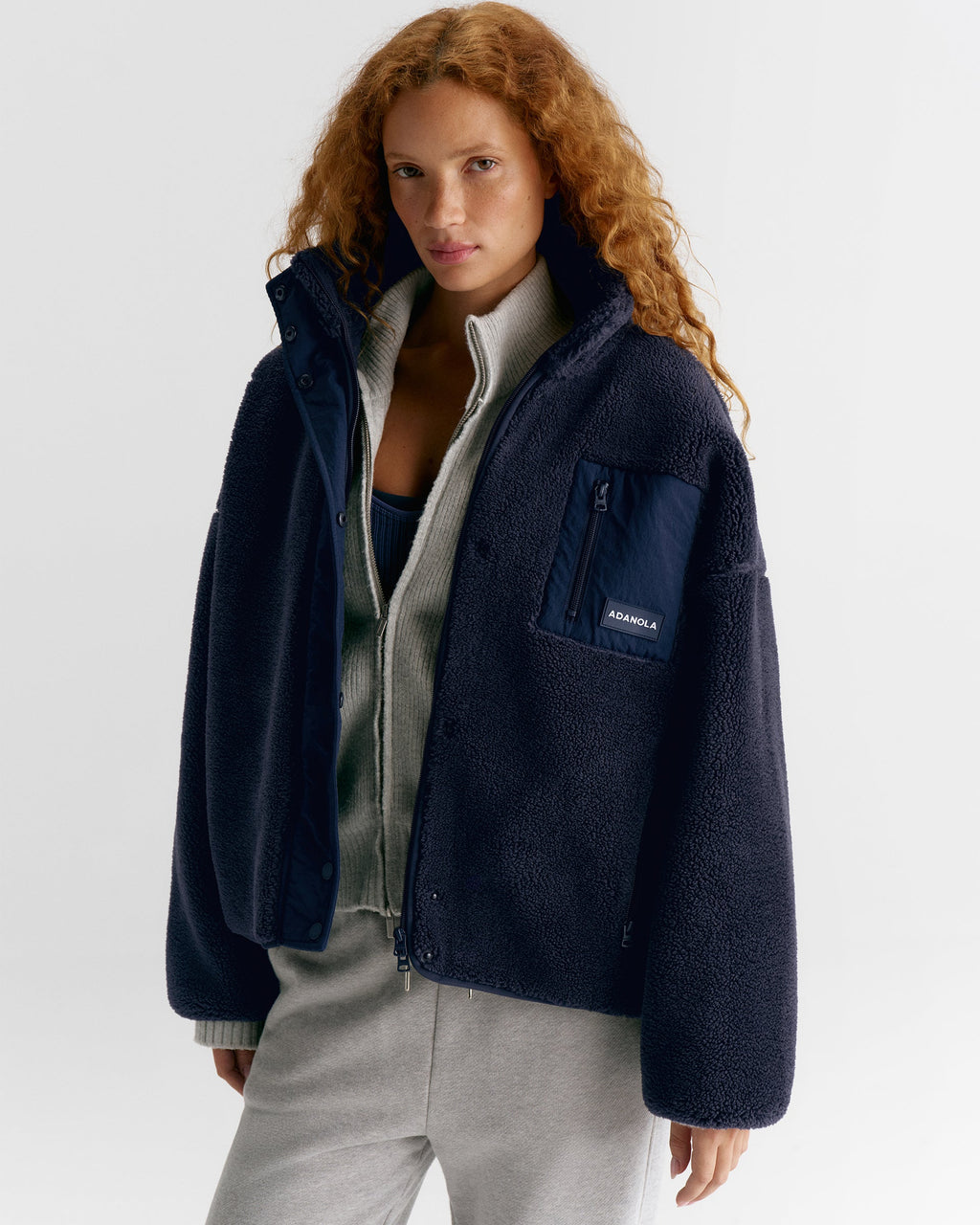 Pocket Fleece - Navy Blue