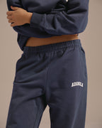 Varsity Sweatpants - Washed Midnight Blue
