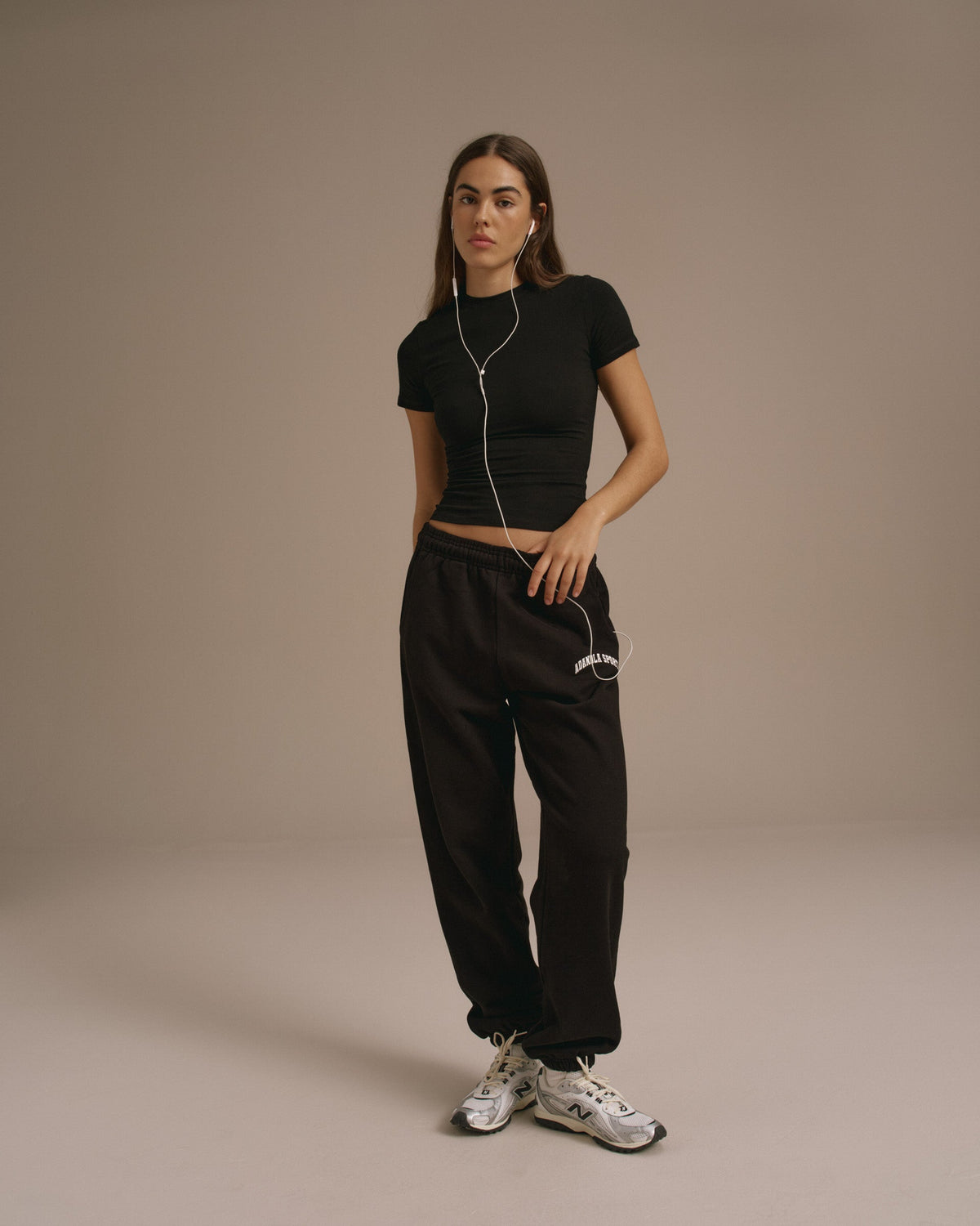 Cuffed Sweatpants - Black