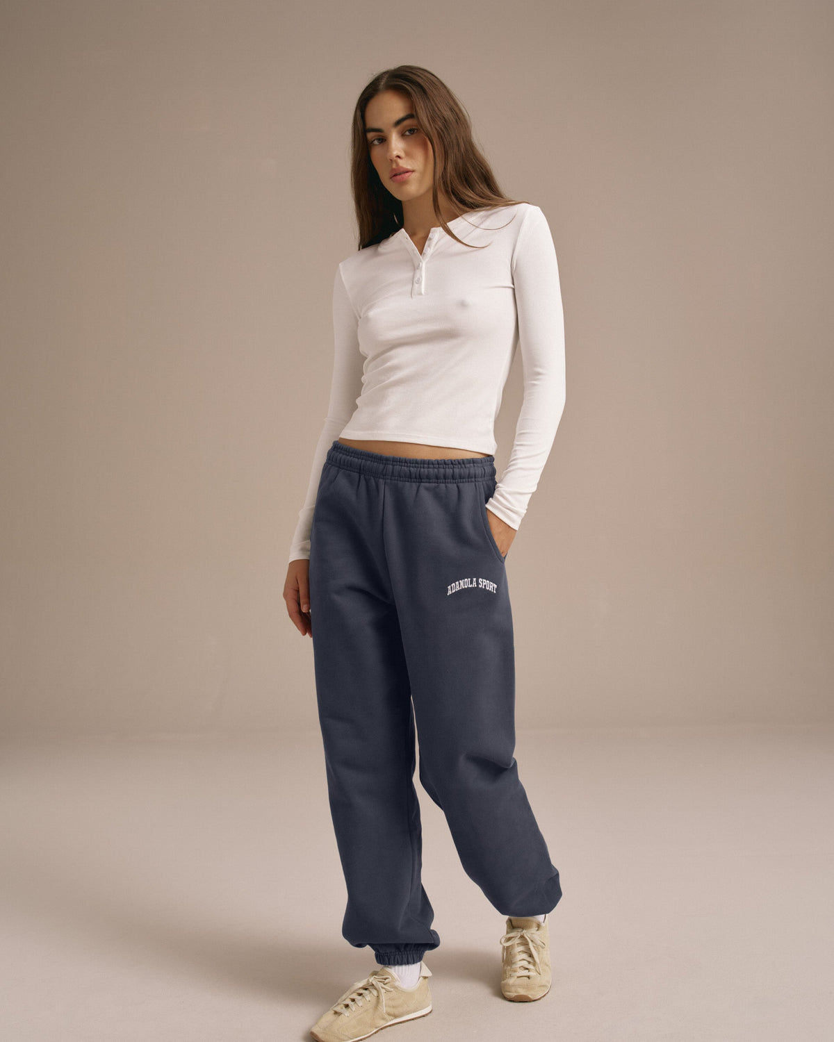 Cuffed Sweatpants - Washed Midnight Blue