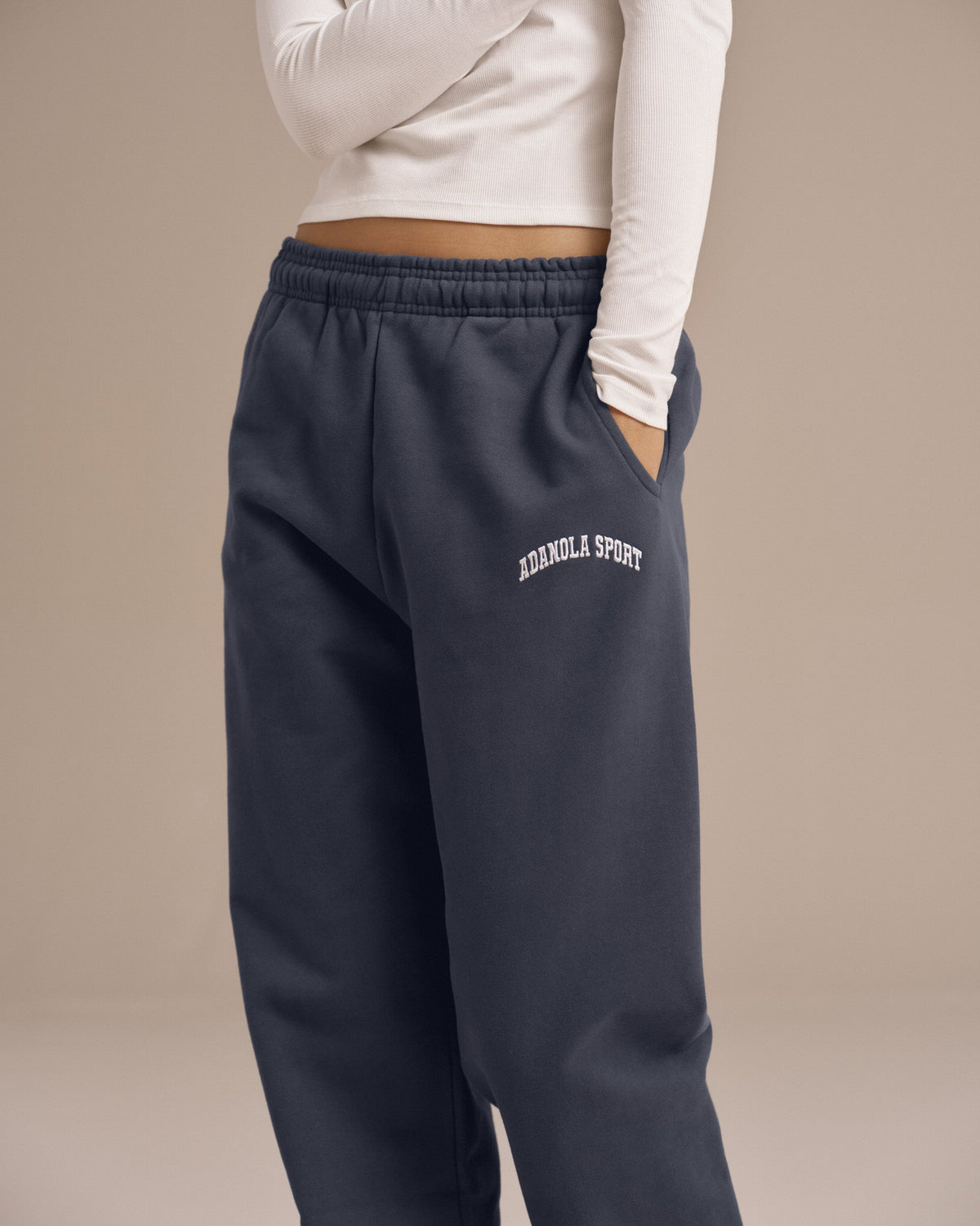 Cuffed Sweatpants - Washed Midnight Blue