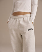 Cuffed Sweatpants - Light Grey Melange