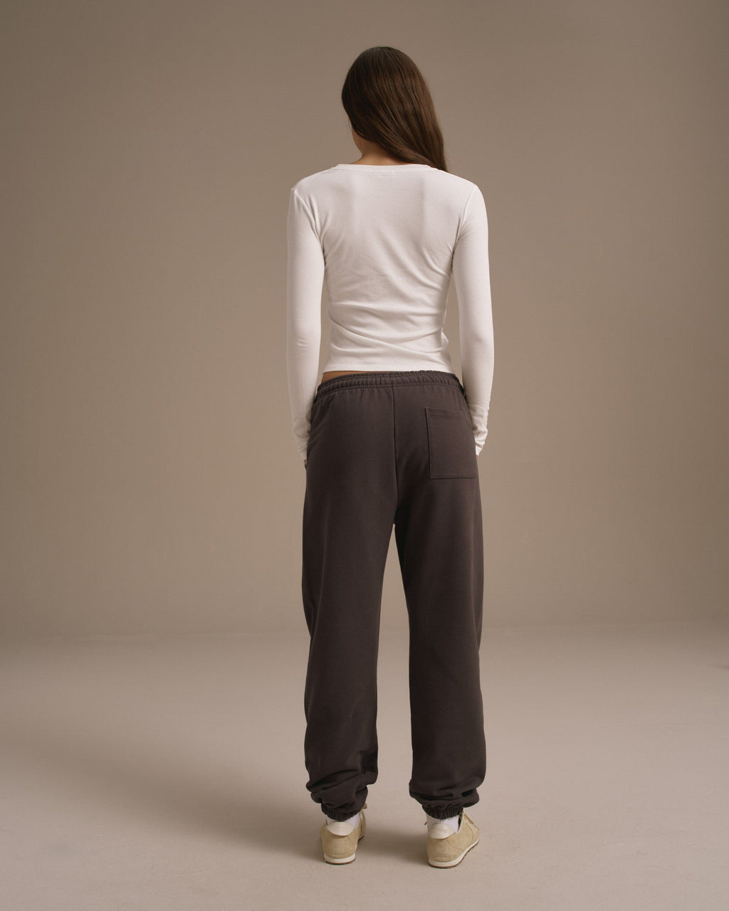 Cuffed Sweatpants - Washed Coffee Bean