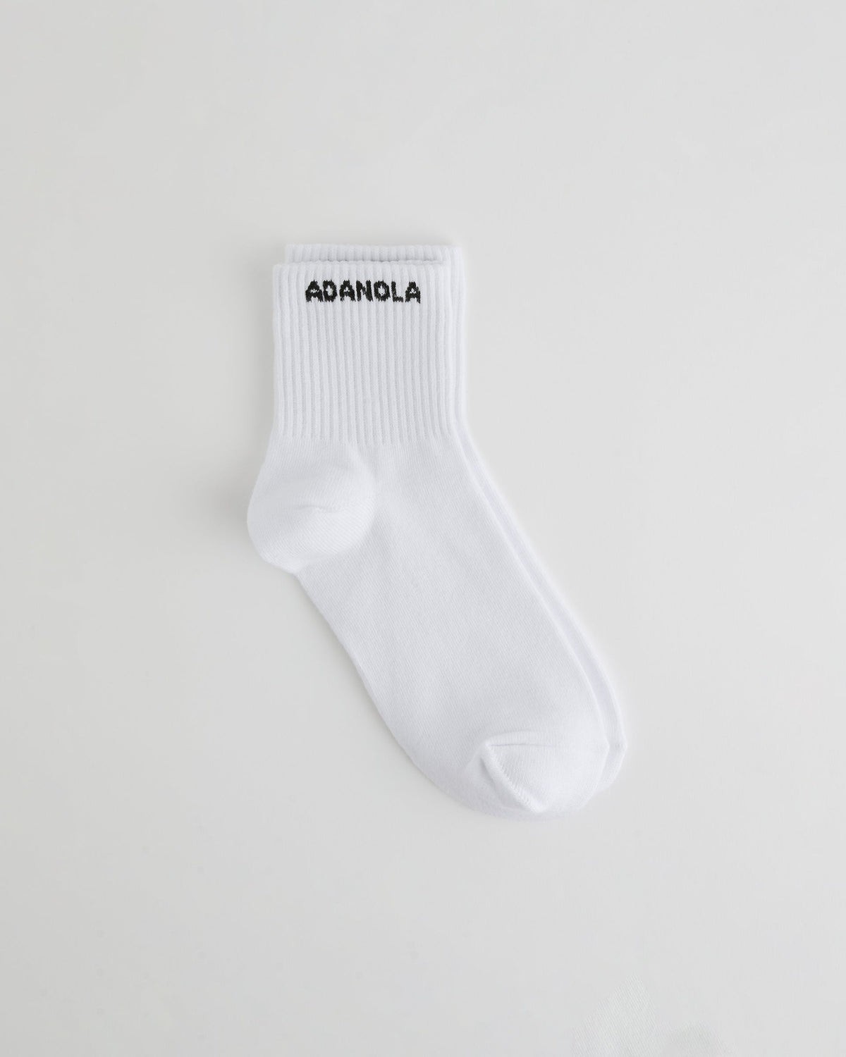 Mid Length Socks - White/Black