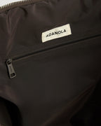 Quilted Nylon Weekender Bag - Coffee Bean