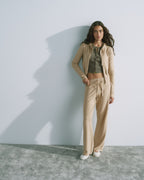 Adanola Knit Straight Leg Trousers - Oatmeal