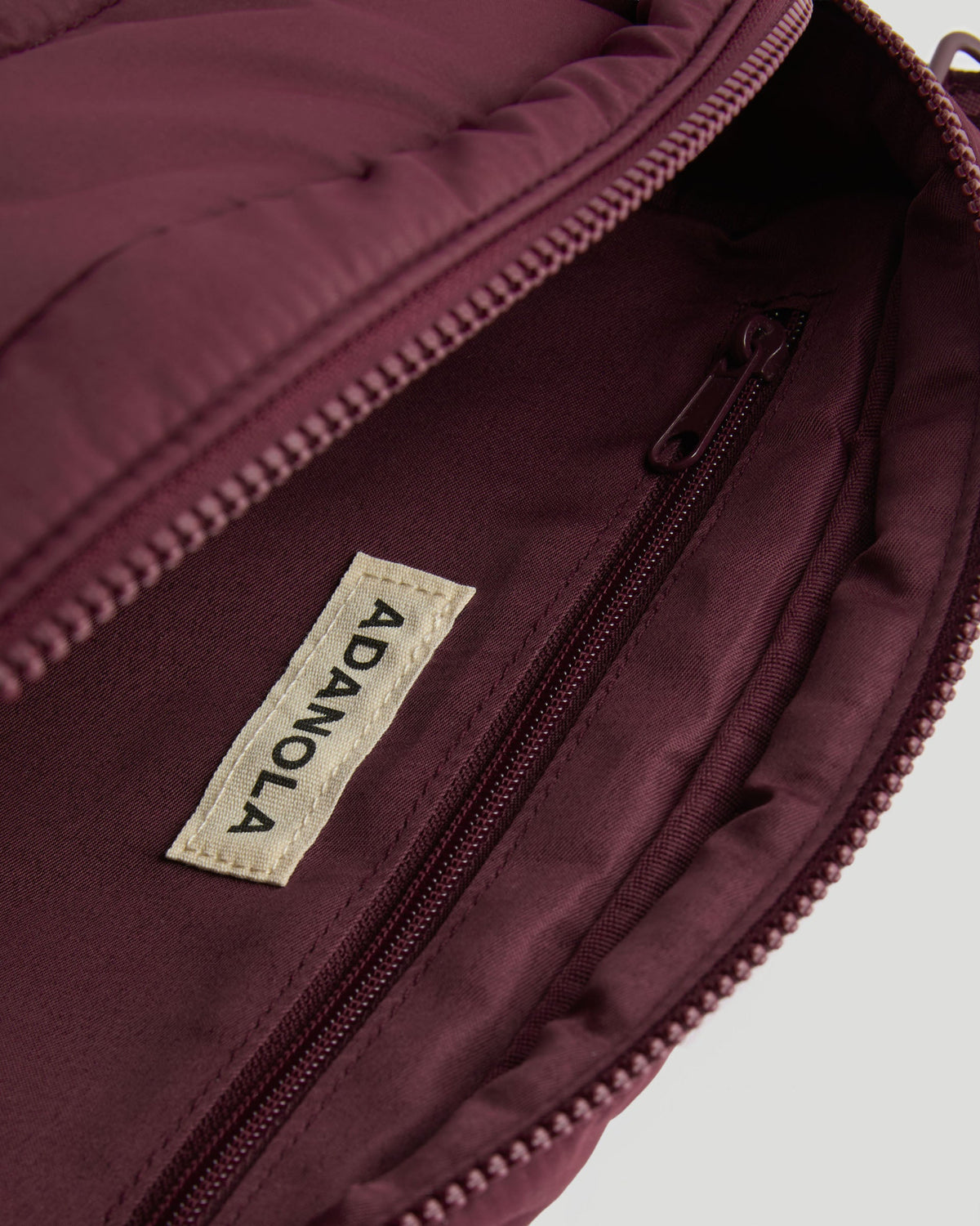 Branded Multi-Strap Bag - Damson Red